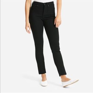 Everlane black high-rise cigarette size 28 ankle